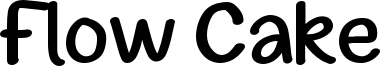 Flow Cake Font