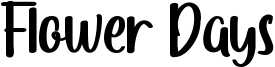 Flower Days Font