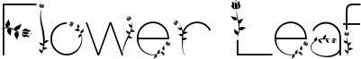 Flower Leaf Font