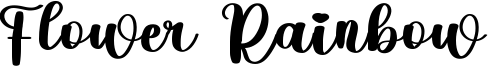 Flower Rainbow Font
