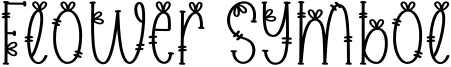 Flower Symbol Font