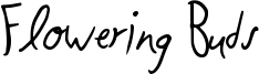 Flowering Buds Font