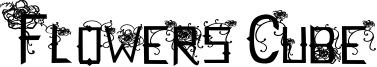 Flowers Cube Font