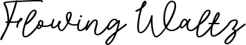 Flowing Waltz Font