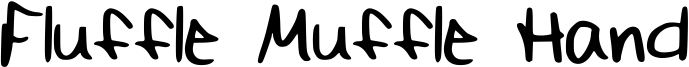 Fluffle Muffle Hand Font