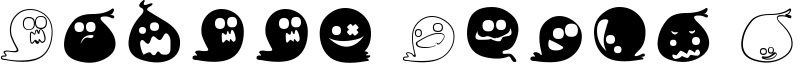 Fluffy Ghost Ding Font