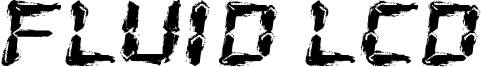 Fluid LCD Font