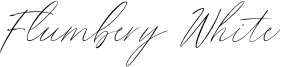 Flumbery White Font