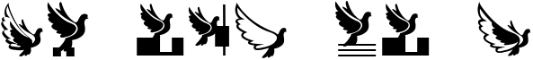 Flying Birds Font