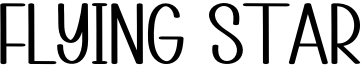 Flying Star Font