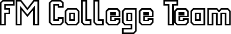 FM College Team Font