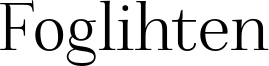 Foglihten Font