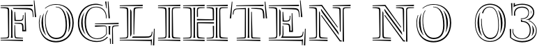 Foglihten No 03 Font
