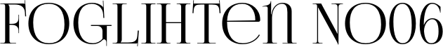 Foglihten No06 Font