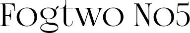 Fogtwo No5 Font