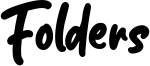 Folders Font