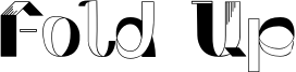 Fold Up Font