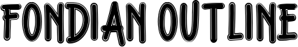 Fondian Outline Font