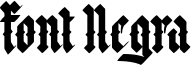 Font Negra Font