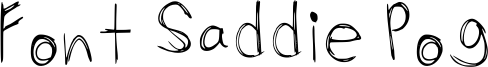 Font Saddie Pog Font