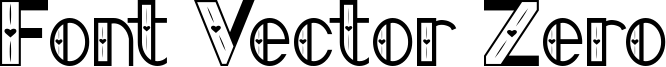 Font Vector Zero Font