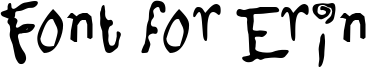 Font for Erin Font