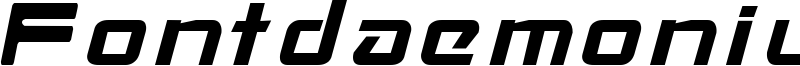 Fontdaemonium Font