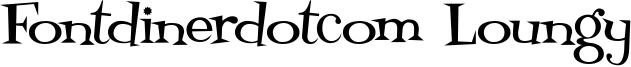 Fontdinerdotcom Loungy Font