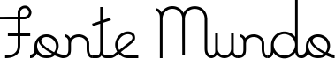 Fonte Mundo Font