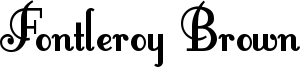 Fontleroy Brown Font