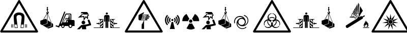Fonts Vector Iso 7010 Warning Sign Font