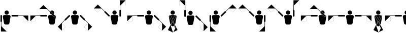 Fonts Vector Semaphore Flag Font