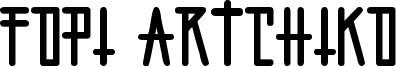 Fopi Artchiko Font