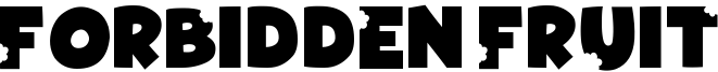 Forbidden Fruit Font