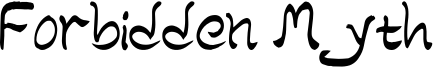 Forbidden Myth Font