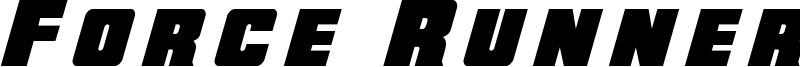 Force Runner Font