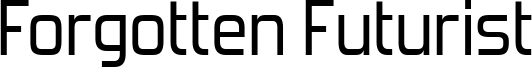 Forgotten Futurist Font