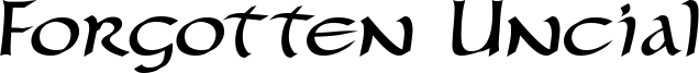 Forgotten Uncial Font