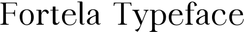 Fortela Typeface Font