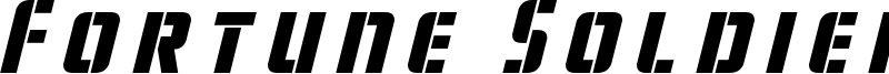 Fortune Soldier Font