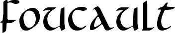 Foucault Font