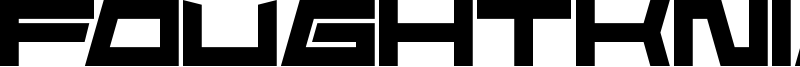 FoughtKnight Die Font