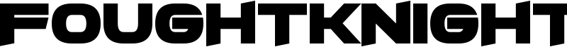 FoughtKnight X Font