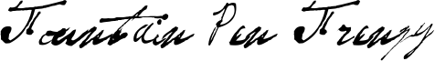 Fountain Pen Frenzy Font