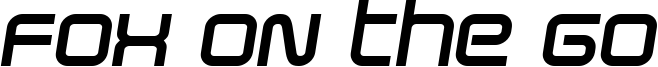 Fox on the Go Font