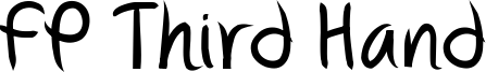 FP Third Hand Font