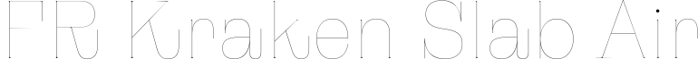 FR Kraken Slab Air Font