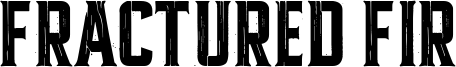 Fractured Fir Font