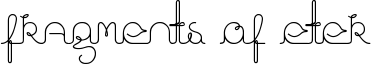 Fragments of Eter Font