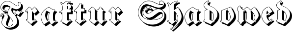 Fraktur Shadowed Font